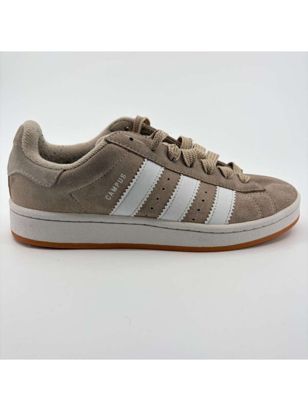 Adidas Campus 00s Boys Size 7Y Wonder Beige White Athletic Suede Shoes Sneakers